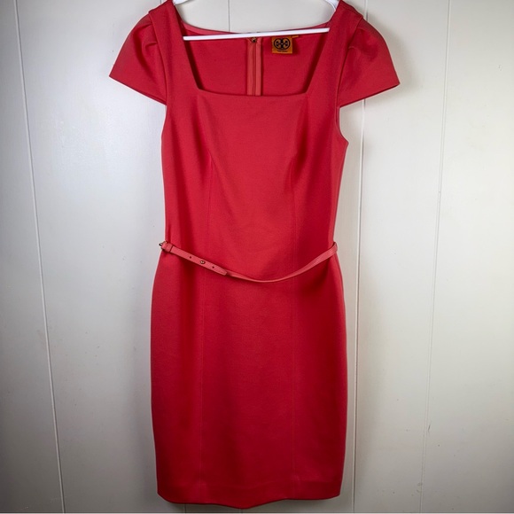 Tory Burch Coral Sheath‎ Dress - Picture 1 of 9